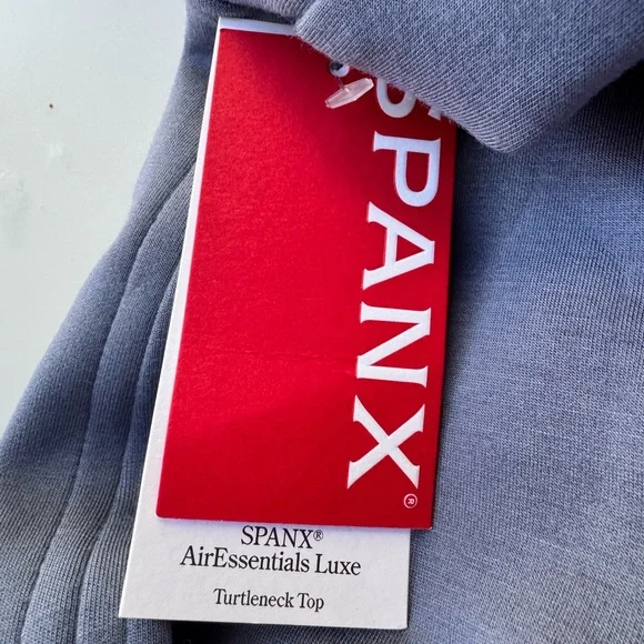 SPANX Women's Airessentials luxe Turtleneck and Straight Leg Pants Set in Rain - Picture 11 of 14